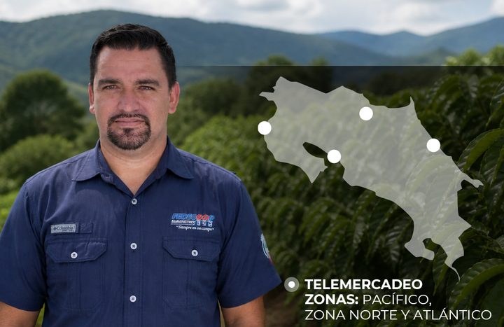 Cristian Carazo, Servicio al cliente de Fedecoop Suministros